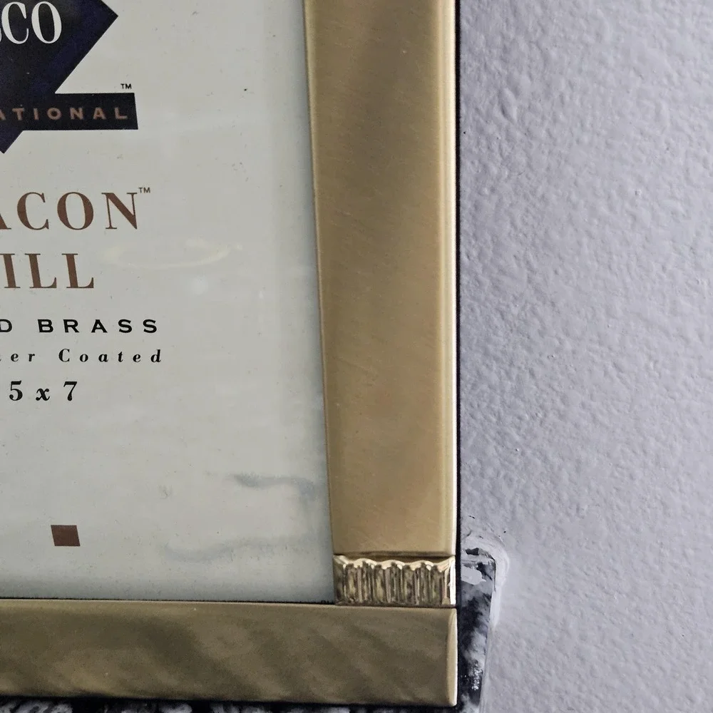 Vintage Fetco Solid Brass Picture Frame 5x7 inches‎